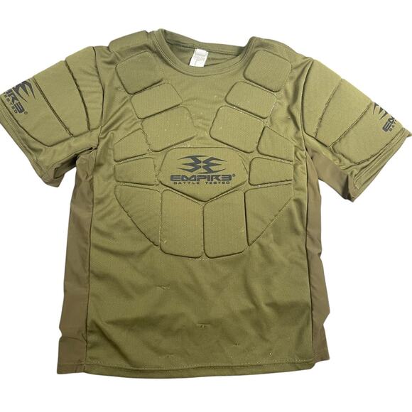 Empire Battle Tested Men Sz S/M Paintball Chest Protector Olive Padded Shirt - Picture 1 of 9